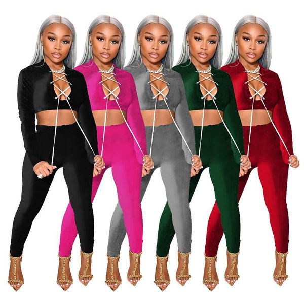 women's two piece pants 23w8265 autumn winter women casual fashion neckline deep v lace solid color velvet slim fit set, White
women's two piece pants 23w8265 autumn winter women casual fashion neckline deep v lace solid color velvet slim fit set, White