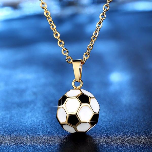 pendant necklaces sporty necklace football with chain stainless steel soccer gold color men/women sport ball jewelry p136, Silver
pendant necklaces sporty necklace football with chain stainless steel soccer gold color men/women sport ball jewelry p136, Silver