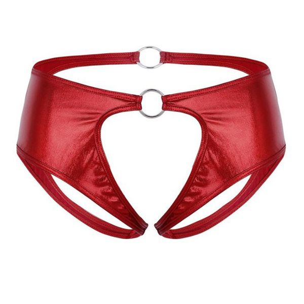 women's panties lingerie ropa mujer underwear women lenceria tanga thong patent leather solid color bright metal ring open file, Black;pink
women's panties lingerie ropa mujer underwear women lenceria tanga thong patent leather solid color bright metal ring open file, Black;pink