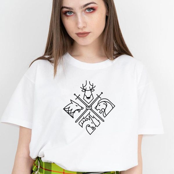 women's t-shirt 4 houses funny dragon cute kawaii woman tshirts cotton 90s grunge women clothing t shirt harajuku causal tv shows tshi, White
women's t-shirt 4 houses funny dragon cute kawaii woman tshirts cotton 90s grunge women clothing t shirt harajuku causal tv shows tshi, White