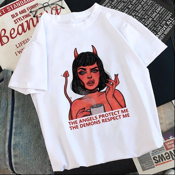 the angels protect me the demons respect me print t shirt 2021 women harajuku female vintage bf kpop tee oversized, White
the angels protect me the demons respect me print t shirt 2021 women harajuku female vintage bf kpop tee oversized, White