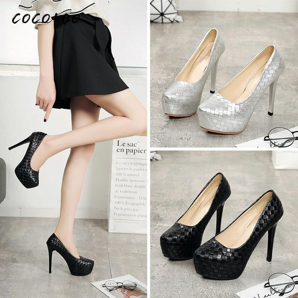 dress shoes 2021 spring super-heeled stiletto shallow platform fashion nightclub single women's wild work, Black
dress shoes 2021 spring super-heeled stiletto shallow platform fashion nightclub single women's wild work, Black