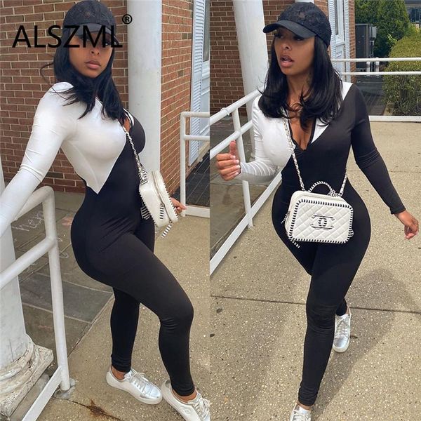 women's jumpsuits & rompers alszml deep v neck long sleeve simple pure color skinny tight club party lady fashion sheath bodysuits, Black;white
women's jumpsuits & rompers alszml deep v neck long sleeve simple pure color skinny tight club party lady fashion sheath bodysuits, Black;white