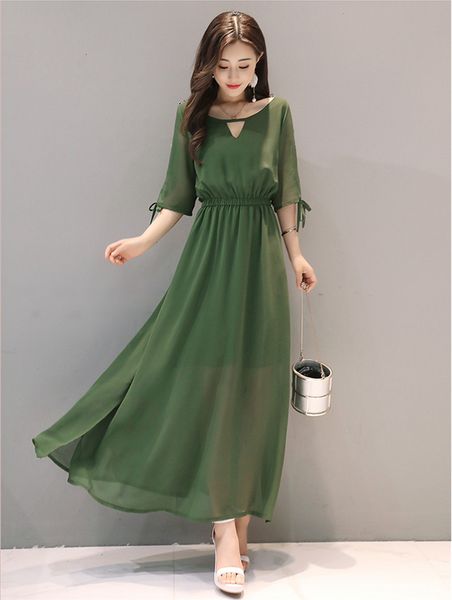 2021 new beach summer red women long chiffon es fashion elegant party vestidos casual slim womens clothing wxf914 s2q7, Black;gray
2021 new beach summer red women long chiffon es fashion elegant party vestidos casual slim womens clothing wxf914 s2q7, Black;gray