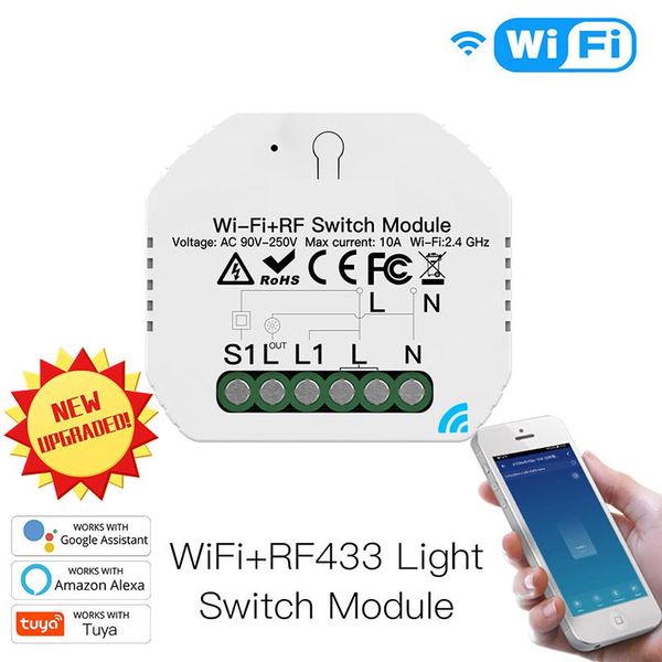 smart home control mini wifi light switch diy breaker module life/tuya app remote works with alexa echo google 1/2 way
smart home control mini wifi light switch diy breaker module life/tuya app remote works with alexa echo google 1/2 way