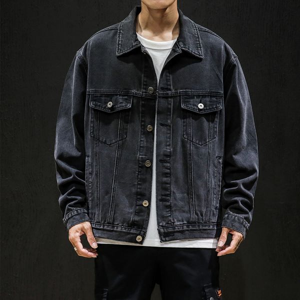casual outwear jeans jackets denies black oversize for men 2021 spring fall fashion design pocket y6o0, Black;brown
casual outwear jeans jackets denies black oversize for men 2021 spring fall fashion design pocket y6o0, Black;brown