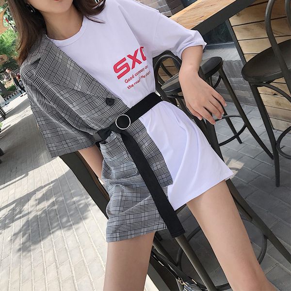 straight women fake tshirts two pieces high street vintage high-feminine hit color grace simple s femme 2021 kunh, White
straight women fake tshirts two pieces high street vintage high-feminine hit color grace simple s femme 2021 kunh, White