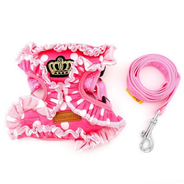 dog collars & leashes 2021 small girl dog/cat mesh padded vest harness leash set no pull adjustable step in with crown
dog collars & leashes 2021 small girl dog/cat mesh padded vest harness leash set no pull adjustable step in with crown