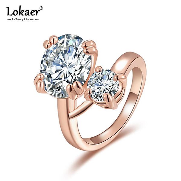 wedding rings lokaer sparkling cubic zirconia double cz ring rose gold color fashion jewelry for women r15054, Slivery;golden
wedding rings lokaer sparkling cubic zirconia double cz ring rose gold color fashion jewelry for women r15054, Slivery;golden