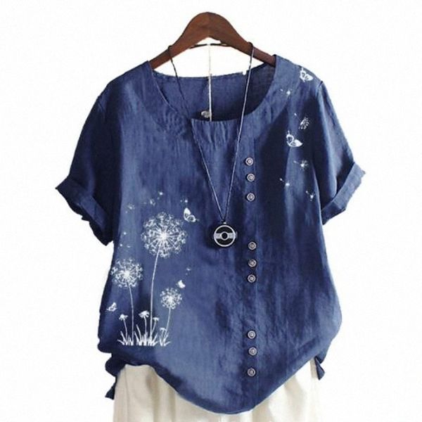 women's plus size blouse shirt floral graphic short sleeve round neck casual daily date vacation washable cotton fabric spring summer, Black
women's plus size blouse shirt floral graphic short sleeve round neck casual daily date vacation washable cotton fabric spring summer, Black