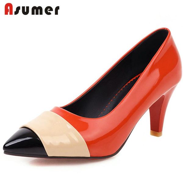 dress shoes asumer 2021 est spring summer single women pumps mixed colors pointed toe fashion ladies thin high heels, Black
dress shoes asumer 2021 est spring summer single women pumps mixed colors pointed toe fashion ladies thin high heels, Black