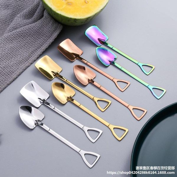 spoons towayer stainless steel iron shovel spoon coffee ice cream engineering retro cute square head kitchen gadget
spoons towayer stainless steel iron shovel spoon coffee ice cream engineering retro cute square head kitchen gadget