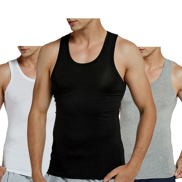 2 pcs/lot tank men fitness cool summer gym modal full stretch vest male sleeveless slim casual undershirt (2-pack) 210308, White;black
2 pcs/lot tank men fitness cool summer gym modal full stretch vest male sleeveless slim casual undershirt (2-pack) 210308, White;black