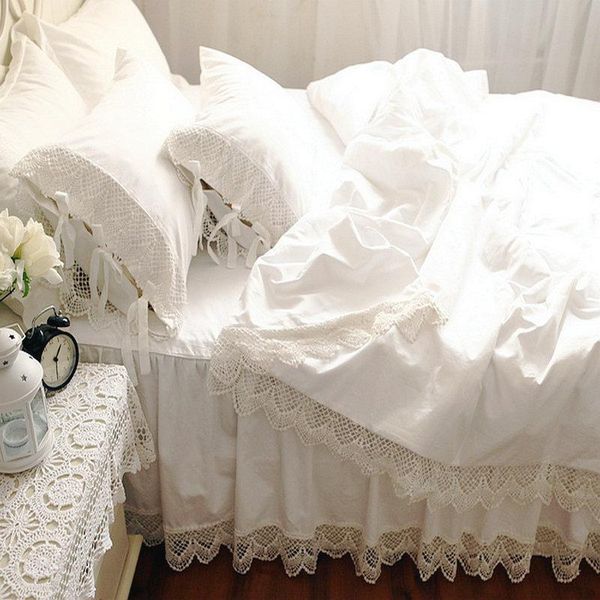 bedding sets romantic wedding set korean white princess duvet cover solid color crochet lace bedspread bed skirt cotton linen
bedding sets romantic wedding set korean white princess duvet cover solid color crochet lace bedspread bed skirt cotton linen