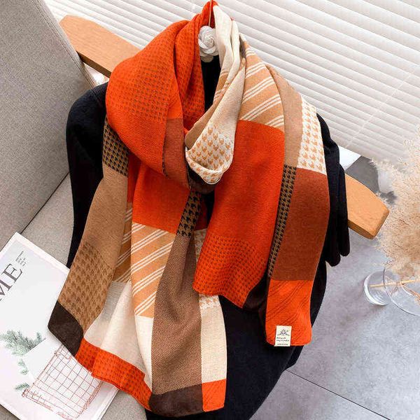 scarves korean spring and autumn orange geometric color matching for women with hemp hand feeling scarf bib shawl, Blue;gray
scarves korean spring and autumn orange geometric color matching for women with hemp hand feeling scarf bib shawl, Blue;gray