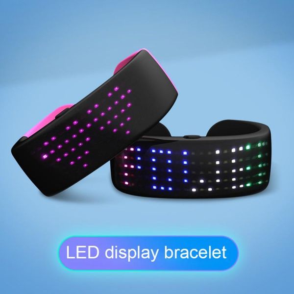 party decoration glow bangle led display screen luminous wristband bracelet night running performance cheer prop friend gift supplies
party decoration glow bangle led display screen luminous wristband bracelet night running performance cheer prop friend gift supplies