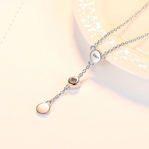 bangle di-469 s925 sterling silver pendant necklace clavicle chain korean style simple fashion ladies, Black
bangle di-469 s925 sterling silver pendant necklace clavicle chain korean style simple fashion ladies, Black