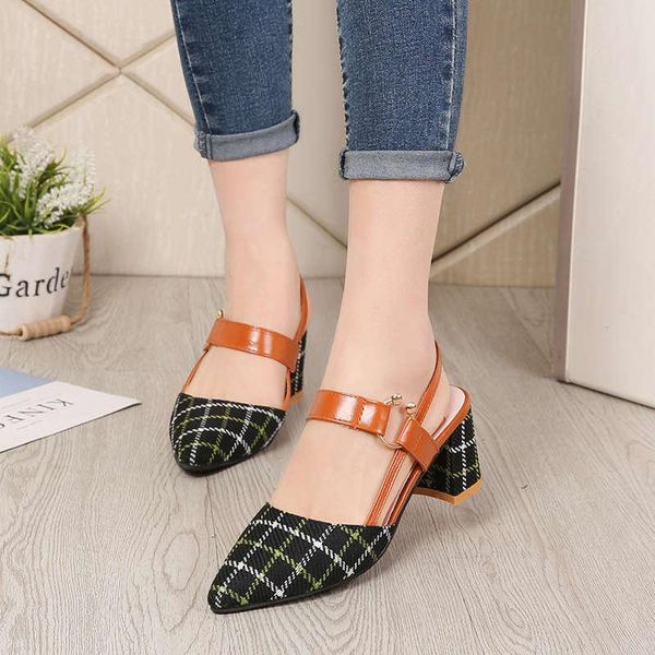 sandals lady shoes hollow coarse high-heeled shallow mouth pointed pumps work women female high heels zapatilla lattice, Black
sandals lady shoes hollow coarse high-heeled shallow mouth pointed pumps work women female high heels zapatilla lattice, Black
