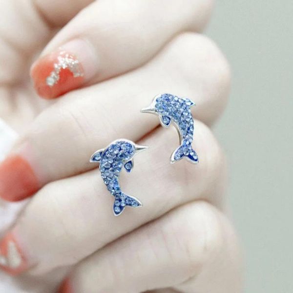 stud ladies trend simple and sweet blue dolphin earrings female fresh cute earbob birthday party jewelry, Golden;silver
stud ladies trend simple and sweet blue dolphin earrings female fresh cute earbob birthday party jewelry, Golden;silver