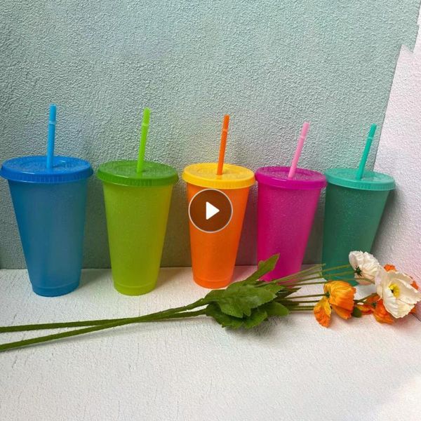 mugs plastic straw cup single layer temperature sensitive flash powder creative color changing 700ml / 24oz supplies
mugs plastic straw cup single layer temperature sensitive flash powder creative color changing 700ml / 24oz supplies