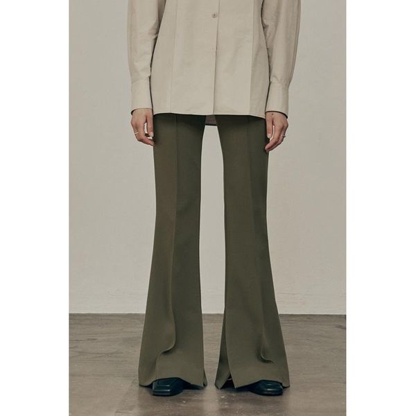 women's pants & capris women high waist flared lady casual side split trousers female fashion loose long 2021, Black;white
women's pants & capris women high waist flared lady casual side split trousers female fashion loose long 2021, Black;white