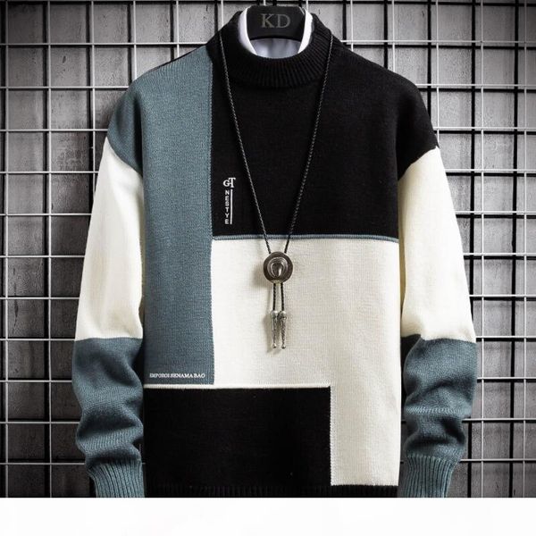 new winter cashmere warm sweater men turtleneck mens pullover patchwork slim fit sweaters knitted men's christmas jumper, White;black
new winter cashmere warm sweater men turtleneck mens pullover patchwork slim fit sweaters knitted men's christmas jumper, White;black