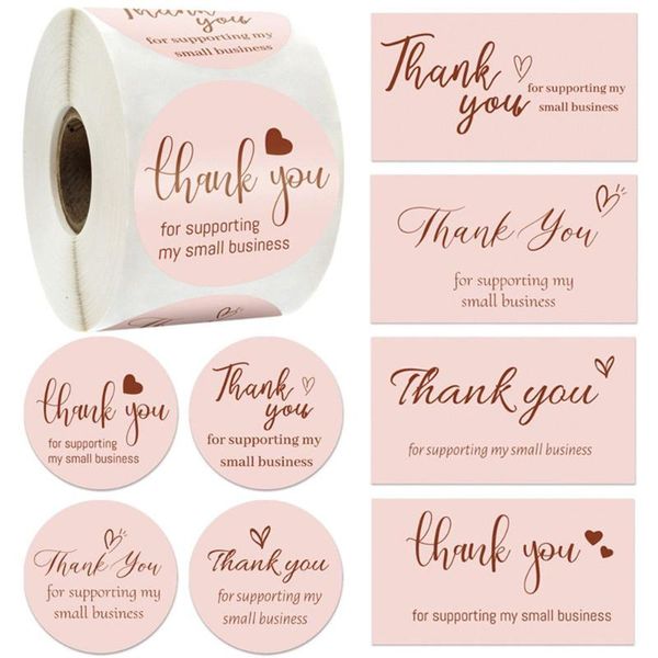 gift wrap 50/500pcs round thank you stickers for supporting my small business thanks greeting cards candy bags paper seal label party
gift wrap 50/500pcs round thank you stickers for supporting my small business thanks greeting cards candy bags paper seal label party
