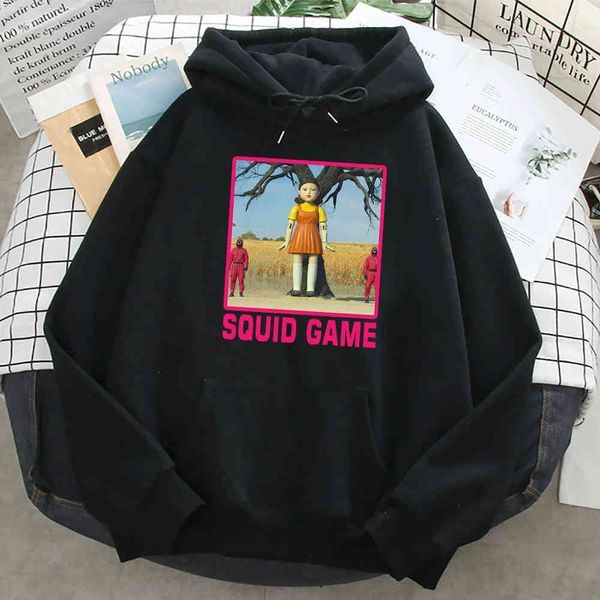 squid men's hoodie, korean tv seri character printed loose sportswear, hip-hop style, wool warm autumn and winter street cloth, Black
squid men's hoodie, korean tv seri character printed loose sportswear, hip-hop style, wool warm autumn and winter street cloth, Black