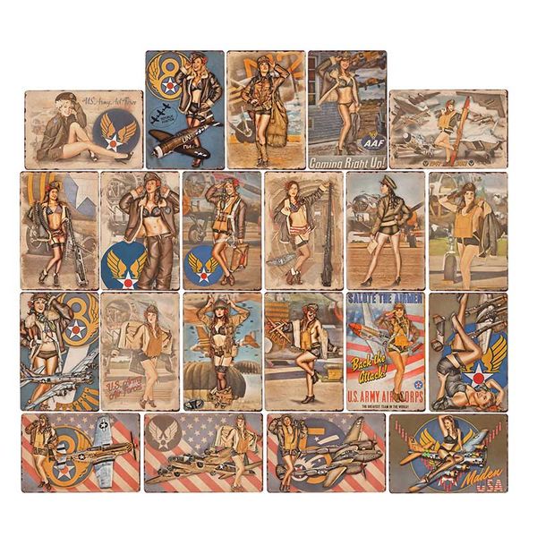 us air force female soldier metal sign plane vintage american pin up girls airplane poster home decor 20x30cm
us air force female soldier metal sign plane vintage american pin up girls airplane poster home decor 20x30cm