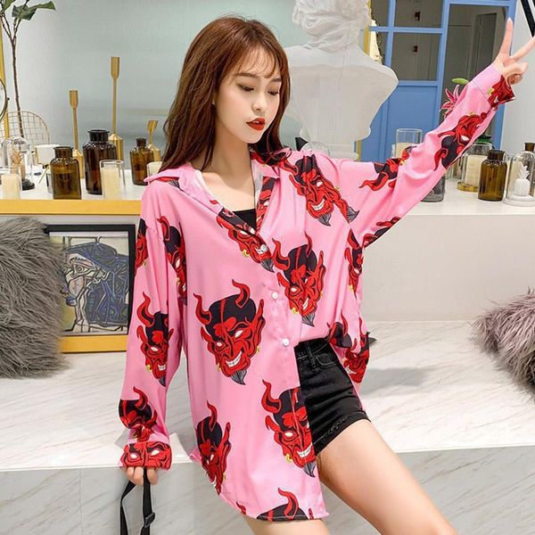 harajuku demon print summer women blouse punk gothic casual loose short sleeve shirt female drop shipping, White
harajuku demon print summer women blouse punk gothic casual loose short sleeve shirt female drop shipping, White