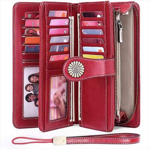 genuine leather fashion brand women wallets long large capacity clutch purse zipper phone wallet, Red;black
genuine leather fashion brand women wallets long large capacity clutch purse zipper phone wallet, Red;black