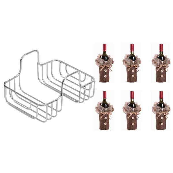 kitchen storage & organization 1x sponge draining rack stainless steel dish drying 6pcs wine bottle cover christmas dust retail
kitchen storage & organization 1x sponge draining rack stainless steel dish drying 6pcs wine bottle cover christmas dust retail