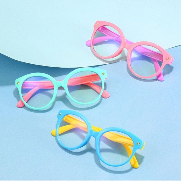 sunglasses kids anti-blue light glasses frame student super soft and comfortable silicone eye protection fashion 50647, White;black
sunglasses kids anti-blue light glasses frame student super soft and comfortable silicone eye protection fashion 50647, White;black