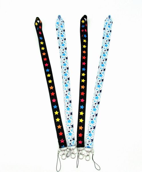 10pcs cartoon star pattern lanyards id card pass mobile phone straps badge key holder lanyard keychain, Silver
10pcs cartoon star pattern lanyards id card pass mobile phone straps badge key holder lanyard keychain, Silver