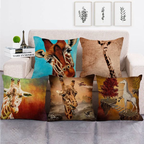 45cm*45cm retro design giraffe high quantity cushion cover linen/cotton sofa pillow cover decorative pillow case
45cm*45cm retro design giraffe high quantity cushion cover linen/cotton sofa pillow cover decorative pillow case