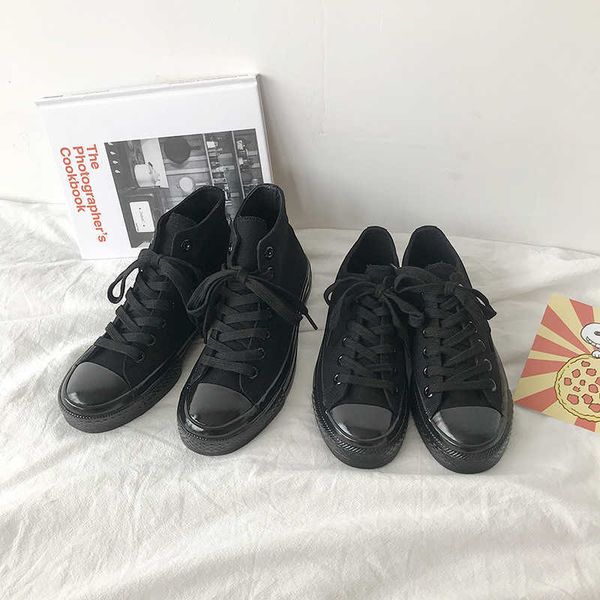 women's vulcanized shoes ladies canvas casual sneakers girls sports high walking flat shoes tenis feminino y0907, Black
women's vulcanized shoes ladies canvas casual sneakers girls sports high walking flat shoes tenis feminino y0907, Black
