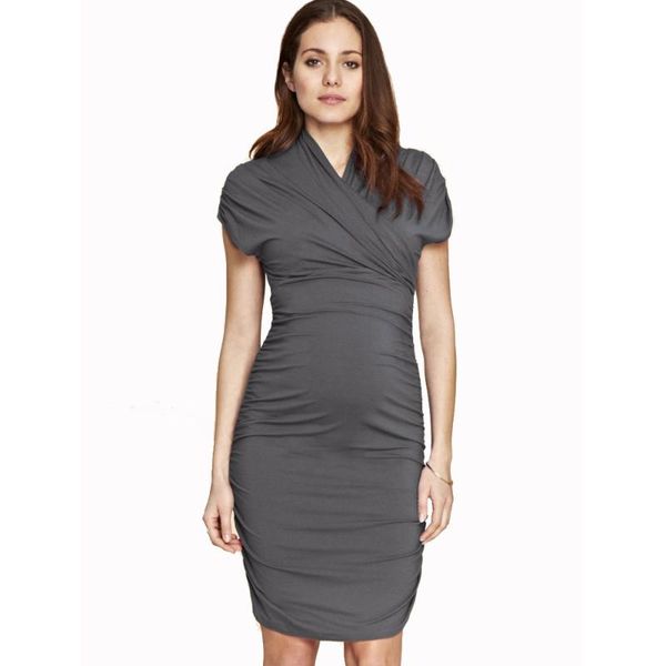 maternity dresses criss-cross wrap dress for pregnant women knee length office lady business party working vestidos, White
maternity dresses criss-cross wrap dress for pregnant women knee length office lady business party working vestidos, White