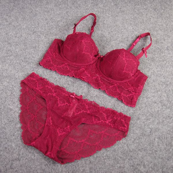 fashion design new thin cotton half cup transparent lace lingerie bra set, Red;black
fashion design new thin cotton half cup transparent lace lingerie bra set, Red;black