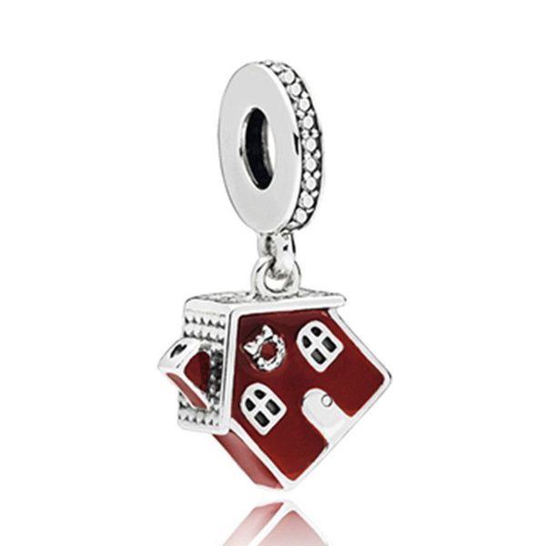 1pcs cute red house pendant diy beads adapting to original pandora charm bracelet ladies jewelry making gifts, Silver
1pcs cute red house pendant diy beads adapting to original pandora charm bracelet ladies jewelry making gifts, Silver