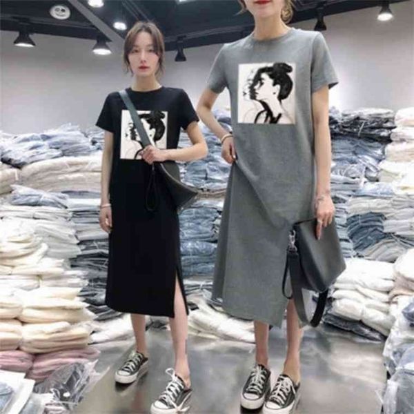 summer women daisy dress short sleeve casual bottoming print midi black tshirt dresses o-neck woman korean clothes vestidos, Black;gray
summer women daisy dress short sleeve casual bottoming print midi black tshirt dresses o-neck woman korean clothes vestidos, Black;gray