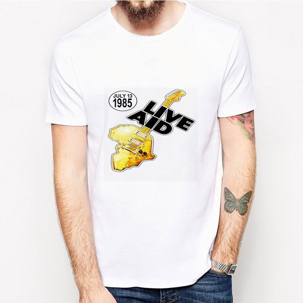 cross-border hit live aid rock concert icon digital print casual short-sleeved t-shirt, White;black
cross-border hit live aid rock concert icon digital print casual short-sleeved t-shirt, White;black
