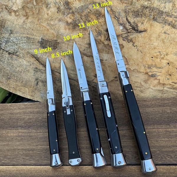 Single 440C Knife Tactical Mafia Automatic Satin 8.5Inch - 58HRC EDC Tool Blade Combat Hunting Italian 13 Knives Tidqx
Single 440C Knife Tactical Mafia Automatic Satin 8.5Inch - 58HRC EDC Tool Blade Combat Hunting Italian 13 Knives Tidqx