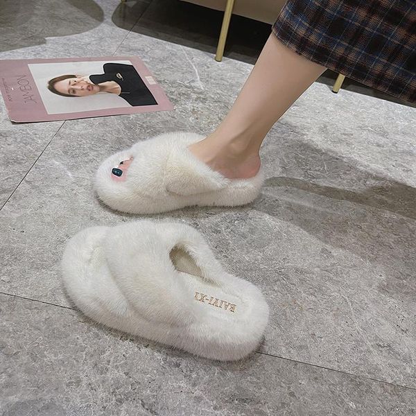 slippers shoes woman 2021 flat winter footwear platform luxury slides flock fur flip flops med soft designer plush fashion rubbe, Black
slippers shoes woman 2021 flat winter footwear platform luxury slides flock fur flip flops med soft designer plush fashion rubbe, Black