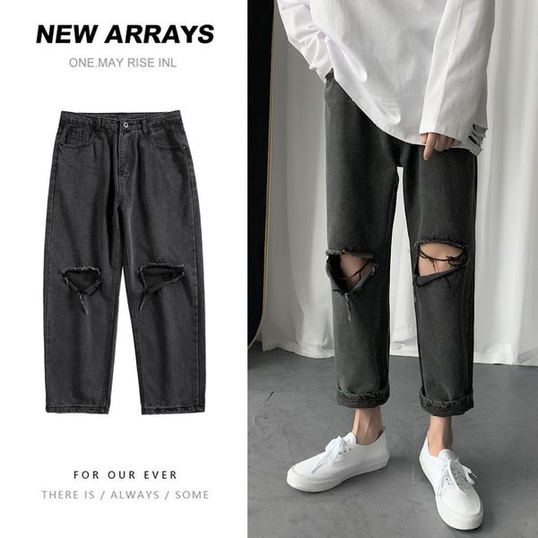 2021 new men streetwear ripped black blue hole korean fashions straight male denim plus 5xl- 5hsn
2021 new men streetwear ripped black blue hole korean fashions straight male denim plus 5xl- 5hsn