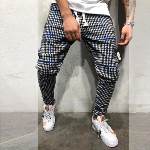 men's pants slim-fit plaid casual personalized sports striped trousers man sweatpants four seasons straight drawstring, Black
men's pants slim-fit plaid casual personalized sports striped trousers man sweatpants four seasons straight drawstring, Black