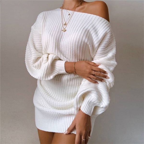 knitted sweater dresses for women autumn winter loose off strapless female christmas party dresses 210303, Black;gray
knitted sweater dresses for women autumn winter loose off strapless female christmas party dresses 210303, Black;gray