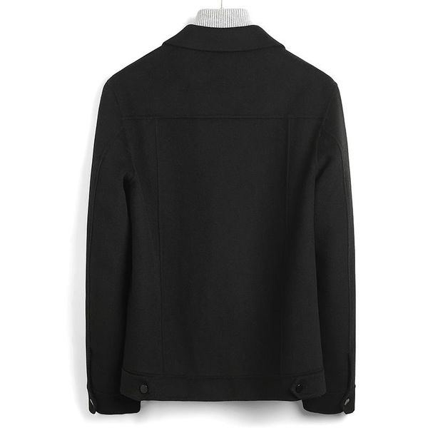 men's wool & blends double-sided men jacket spring autumn woolen coat handmade korean short mens overcoat coats and jackets 4990 kj3592, Black
men's wool & blends double-sided men jacket spring autumn woolen coat handmade korean short mens overcoat coats and jackets 4990 kj3592, Black