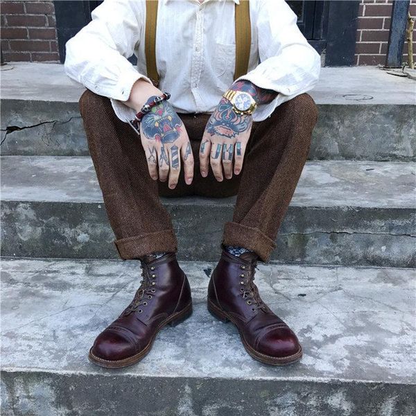 men's suits & blazers trousers pants retro tweed herringbone casual pant wear gentleman suit male man plus size, White;black
men's suits & blazers trousers pants retro tweed herringbone casual pant wear gentleman suit male man plus size, White;black
