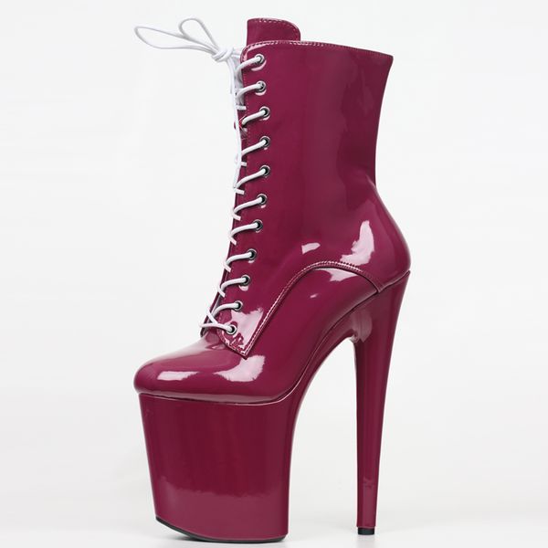 custom colors  inch high heel platform pole dancing ankle boots, Black;white 
custom colors  inch high heel platform pole dancing ankle boots, Black;white