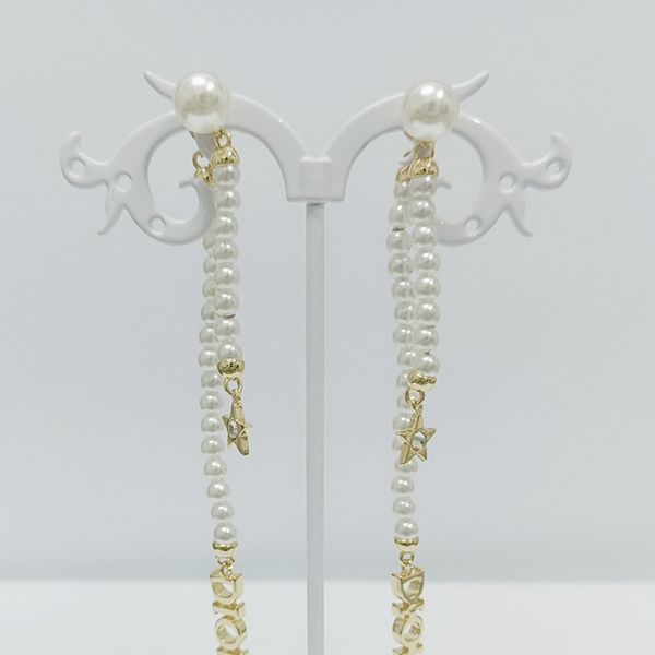 design jewelry tassel pearl letter women's fashion high temperament star pendant earrings, Golden
design jewelry tassel pearl letter women's fashion high temperament star pendant earrings, Golden